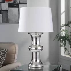 Dann Foley Lifestyle Glass Table Lamp Silver - StyleCraft