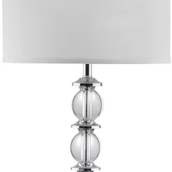 60" Riga Floor Lamp Clear/Chrome (Includes CFL Light Bulb) - Safavieh -Light Up Deals Store GUEST 6c7aecab 10fc 4730 a9b9 501c852569ea