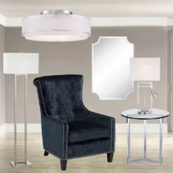 Possini Euro Design Modern Ceiling Lighting Semi Flush Mount Fixture 20" Wide Chrome 3-Light Sheer Outer Off White Inner Drum Shade For Bedroom House 11 Possini Euro Design Modern Ceiling Lighting Semi Flush Mount Fixture 20" Wide Chrome 3-Light Sheer Outer Off White Inner Drum Shade For Bedroom House -Light Up Deals Store GUEST 70c3994b e696 4f99 b72c 4f7dab5ec86b