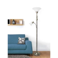 71" 3-way 2 Light Mother Daughter Floor Lamp Antique Brass - Elegant Designs -Light Up Deals Store GUEST 71a9e648 75ae 4ec3 98e9 172106978f46