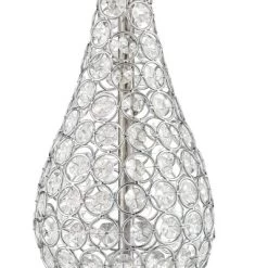 360 Lighting Sergio Modern Accent Table Lamps 23 1/2" High Set Of 2 Chrome Clear Acrylic With USB Charging Port Blue Softback Drum Shade For Home Desk -Light Up Deals Store GUEST 7204c8e5 d487 44d6 a5d4 b08d8489995c