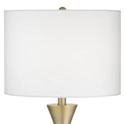 360 Lighting Elka Modern Mid Century Table Lamp 28" Tall Brass Geometric Metal White Drum Shade For Bedroom Living Room Bedside Nightstand Office Home 10 360 Lighting Elka Modern Mid Century Table Lamp 28" Tall Brass Geometric Metal White Drum Shade For Bedroom Living Room Bedside Nightstand Office Home -Light Up Deals Store GUEST 7a8b33dd 7fd7 4010 b1c8 e4a50f07ea7b