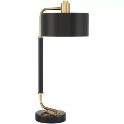 Possini Euro Design Myles Modern Mid Century Desk Lamp 24" High Black Gold With Dual USB Charging Ports Metal Drum Shade For Bedroom Living Room Home 15 Possini Euro Design Myles Modern Mid Century Desk Lamp 24" High Black Gold With Dual USB Charging Ports Metal Drum Shade For Bedroom Living Room Home -Light Up Deals Store GUEST 7b904ada 75da 43f9 a091 7aa614810f4f