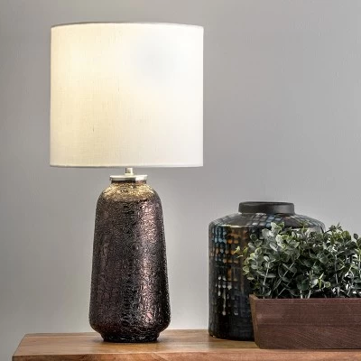 NuLOOM Menlo 22" Glass Glittered Table Lamp 1 NuLOOM Menlo 22" Glass Glittered Table Lamp