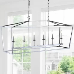 49" LED Metal Pagoda Linear Lantern Pendant - Jonathan Y -Light Up Deals Store GUEST 7d6da801 899e 420e bb4a 0051e77fd70f