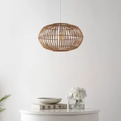 17.5" 1-Light Leo Farmhouse Coastal Rattan LED Pendant Brown - JONATHAN Y 27 17.5" 1-Light Leo Farmhouse Coastal Rattan LED Pendant Brown - JONATHAN Y -Light Up Deals Store GUEST 7df64b4b 3899 4caf 87dc 6d4cbbfc3e64