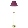 60" Traditional Ceramic Floor Lamp (Includes CFL Light Bulb) Gold/Burgundy - Ore International
