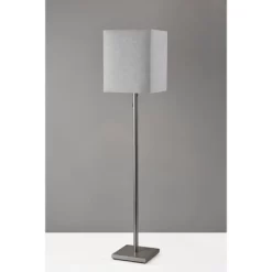 Estelle Floor Lamp Brushed Steel - Adesso -Light Up Deals Store GUEST 843c2fb2 461f 4db5 9c1f 7a53a77ddce1