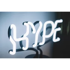 Amped Co 9.6" X 8.3" HYPE Real Neon Light Novelty Desk Lamp, White -Light Up Deals Store GUEST 84f50c24 cc03 4f8e b87a e20f94aa6467