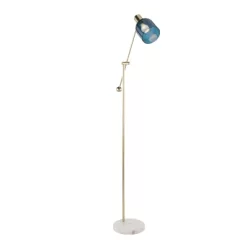73" Marcel Floor Lamp Blue/Gold/White - LumiSource