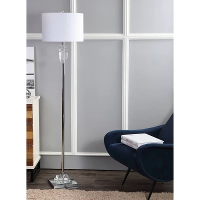 63" Crystal/Metal Aria Floor Lamp (Includes LED Light Bulb) Clear - JONATHAN Y 2 63" Crystal/Metal Aria Floor Lamp (Includes LED Light Bulb) Clear - JONATHAN Y - Image 2