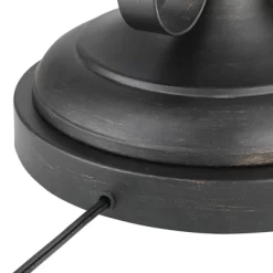 Franklin Iron Works Rustic Floor Lamp 3-Light Tree 65.5" Tall Powder Coated Black Wavy Amber Art Glass Shade For Living Room Bedroom Uplight -Light Up Deals Store GUEST 8a94da4e 20e7 482a 9804 611443d4fff1