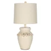 (Set Of 2) 24" Marquesa Vase Lamp Cream (Includes CFL Light Bulb) - Safavieh