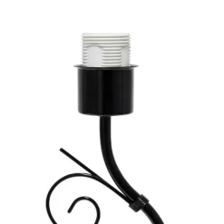 19" Contemporary Metal Winding Ivy Table Desk Lamp With Brown Fabric Shade - Creekwood Home -Light Up Deals Store GUEST 8ece96c2 3a3a 4861 8bdd ea8470a3d26f