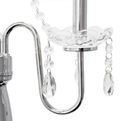 Trendy Romantic Sheer Shade Floor Lamp With Hanging Crystals White - Elegant Designs -Light Up Deals Store GUEST 8ed02d93 5de4 4e04 8372 977f4b3d2706