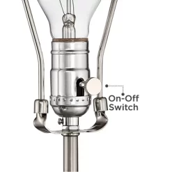 Possini Euro Design Modern Table Lamp With USB Outlet Reading Light LED 29.25" Tall Brushed Nickel Rectangular Off White Shade Bedroom Office 12 Possini Euro Design Modern Table Lamp With USB Outlet Reading Light LED 29.25" Tall Brushed Nickel Rectangular Off White Shade Bedroom Office -Light Up Deals Store GUEST 921e95c2 54c0 4393 8af9 c5486eca0224