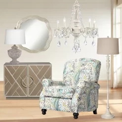 Kathy Ireland Chateau De Conde Antique Rubbed White Pendant Chandelier 26" Wide French Crystal 5-Light Fixture For Dining Room House Kitchen Island -Light Up Deals Store GUEST 95b51efb 58ed 4141 ba62 1a3b3fb2f9ff 1