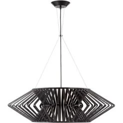 Possini Euro Design Planet Black Large Pendant Light 31 1/2" Wide Mid Century Modern White Glass For Dining Room House Foyer Kitchen Island Entryway -Light Up Deals Store GUEST 95d4f1e4 6e98 4618 b7e9 1708c75555bc