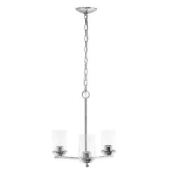 3-Light 15" Classic Contemporary Clear Glass/Metal Hanging Pendant Chandelier - Lalia Home -Light Up Deals Store GUEST 96cf0c06 d0f7 4ff7 bb83 04e15ae805a6