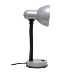 14.25" Traditional Fundamental Metal Desk Task Lamp And Bowl Shaped Shade With Flexi Gooseneck Slate Gray - Creekwood Home -Light Up Deals Store GUEST 96d6d941 17af 4c63 844b 89c465d4d67c