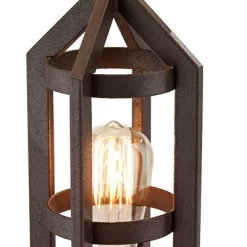 Franklin Iron Works Lucas Industrial Table Lamps 26" High Set Of 2 Bronze With USB Charging Port Nightlight LED Peanut Drum Shade For Bedroom Desk -Light Up Deals Store GUEST 97ab6298 52f2 435c bfbb e319303fcc9b