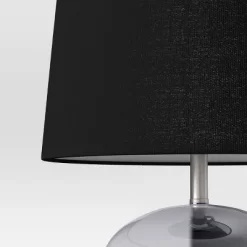 Smoked Glass Table Lamp Black (Includes LED Light Bulb) - Threshold™ 5 Smoked Glass Table Lamp Black (Includes LED Light Bulb) - Threshold™ -Light Up Deals Store GUEST 98601f77 85c9 4f8f 8da7 81ac1ada24e3