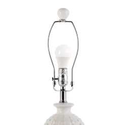 NuLOOM Flint Ceramic 30" Table Lamp Lighting - Cream 30" H X 15" W X 15"D -Light Up Deals Store GUEST 99c74932 2df9 4ac0 87cc 48a8a0011016