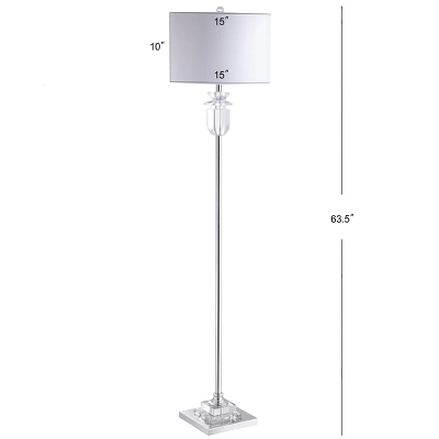 63" Crystal/Metal Aria Floor Lamp (Includes LED Light Bulb) Clear - JONATHAN Y 3 63" Crystal/Metal Aria Floor Lamp (Includes LED Light Bulb) Clear - JONATHAN Y - Image 3