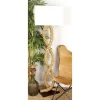 Rustic Jute Floor Lamp Brown - Olivia & May