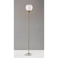 71" 3-way Fiona Torchiere Brass - Adesso