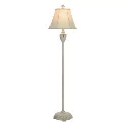 61" Seashell Floor Lamp Coastal Cream - StyleCraft