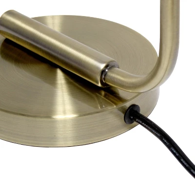 Modern Iron Table Lamp With Glass Shade Antique Brass - Lalia Home 7 Modern Iron Table Lamp With Glass Shade Antique Brass - Lalia Home - Image 7