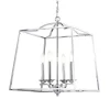 19" Metal Gloria Ceiling Light (Includes Energy Efficient Light Bulb) Chrome - JONATHAN Y