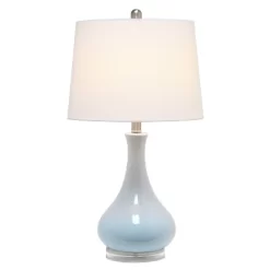 Droplet Table Lamp With Fabric Shade - Lalia Home
