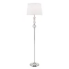 63" Clarissa Crystal Globe Floor Lamp Light Nickel - Inspire Q