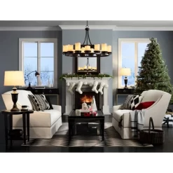 Barnes And Ivy Traditional Table Lamps 32.5" Tall Set Of 2 Bronze Curling Leaves Tan Rectangular Shade For Living Room Family Bedroom Bedside -Light Up Deals Store GUEST a6ae5b4a 5588 4c76 bf5b ac7b758d392b