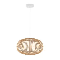 17.5" 1-Light Leo Farmhouse Coastal Rattan LED Pendant Brown - JONATHAN Y 29 17.5" 1-Light Leo Farmhouse Coastal Rattan LED Pendant Brown - JONATHAN Y -Light Up Deals Store GUEST a7a5f422 0a06 4018 a473 638794c334c5