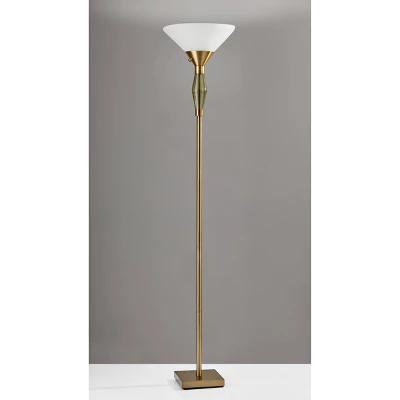 71" Murphy Torchiere Brass - Adesso 1 71" Murphy Torchiere Brass - Adesso