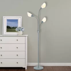 70.25" 3-Light Floor Lamp With White Shades Silver - Cresswell Lighting 9 70.25" 3-Light Floor Lamp With White Shades Silver - Cresswell Lighting -Light Up Deals Store GUEST aadee629 87b5 4797 9e1e 72ea62f5ae2c