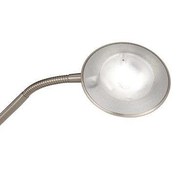 360 Lighting Canby Modern Torchiere Floor Lamp With Side Light 72" Tall Brushed Nickel Dimmable LED For Living Room Reading Bedroom Office House Home 4 360 Lighting Canby Modern Torchiere Floor Lamp With Side Light 72" Tall Brushed Nickel Dimmable LED For Living Room Reading Bedroom Office House Home - Image 4