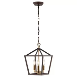 10" 3-Light Ojai Iron Classic Modern Lantern LED Pendant - JONATHAN Y -Light Up Deals Store GUEST acb57a7e 39aa 492c 9354 d800a18fff58