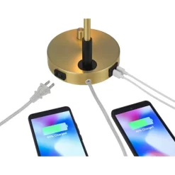 Possini Euro Design Possini Euro Kinzie Desk Lamp With Power Outlet And USB Ports Warm Gold -Light Up Deals Store GUEST af6f02d7 6a86 4d2c aec1 7e63309b7310