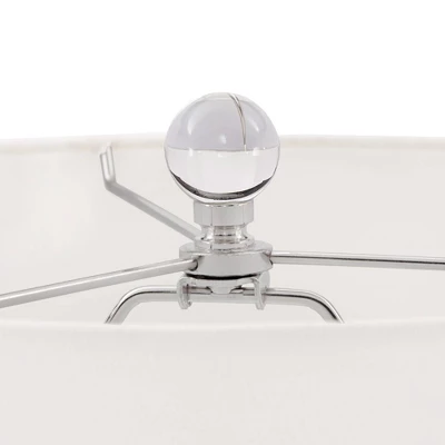 63" Clarissa Crystal Globe Floor Lamp Light Nickel - Inspire Q 3 63" Clarissa Crystal Globe Floor Lamp Light Nickel - Inspire Q - Image 3