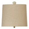 65" Seashell Ceramic Floor Lamp Beige/Blue - StyleCraft