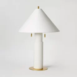 Ceramic Table Lamp With Tapered Shade White - Threshold™ Designed With Studio McGee -Light Up Deals Store GUEST bb7258ec 5cd1 4f4f 84fa 7992eea042f1