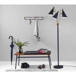 66" Nadine 3-Arm Floor Lamp Black - Adesso -Light Up Deals Store GUEST bdff81b5 6a7d 4384 a67e 72ca06fd8199