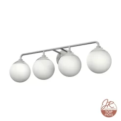 4-Light Hepburn Wall Sconce Brushed Nickel - Hunter Fan