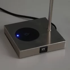 21.5" Modern Metal Table Lamp With USB Charging Port Gray - Ore International -Light Up Deals Store GUEST c39b39a3 7781 4956 b4ef a66cd38d733b