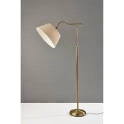 Rodeo Floor Lamp Antique Brass - Adesso