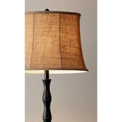 62" 3-way Stratton Floor Lamp Black - Adesso 2 62" 3-way Stratton Floor Lamp Black - Adesso - Image 2